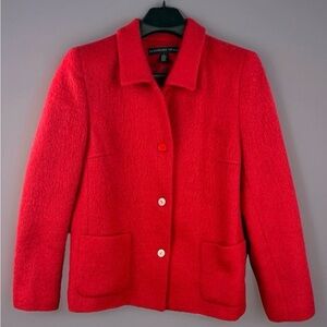 Josephine Chaus Women's Red Wool & Mohair Jacket
